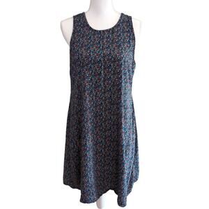 Gap Black Multicolor Spotted Sleeveless Dress Size S Tall